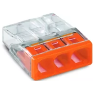 BORNES DE CONNEXION WAGO 2273 - 3 x 0,5 à 2,5mm² - BOÎTE DE 100 PIECES - 2273203