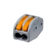 BORNES DE CONNEXION A LEVIER SOUPLE WAGO 222 - 2 x 4mm² - BOÎTE DE 50 PIECES - 222412