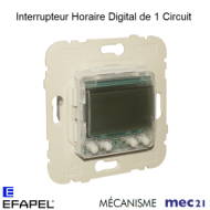 INTERRUPTEUR HORAIRE DIGITAL 2 CIRCUITS - 21047